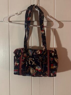 Vera Bradley Nautical Print Quilted Duffel Bag